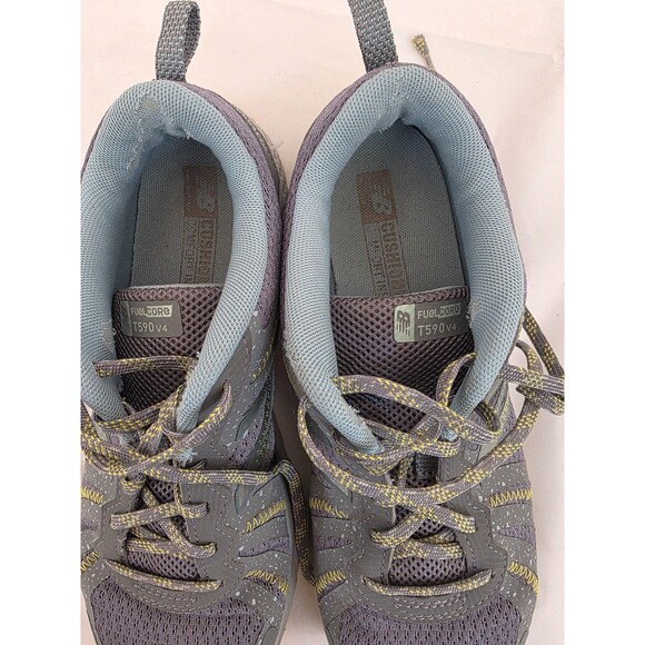 New Balance Womens Gray, Yellow Running Shoes Sneakers Size 9 - Picture 5 of 7